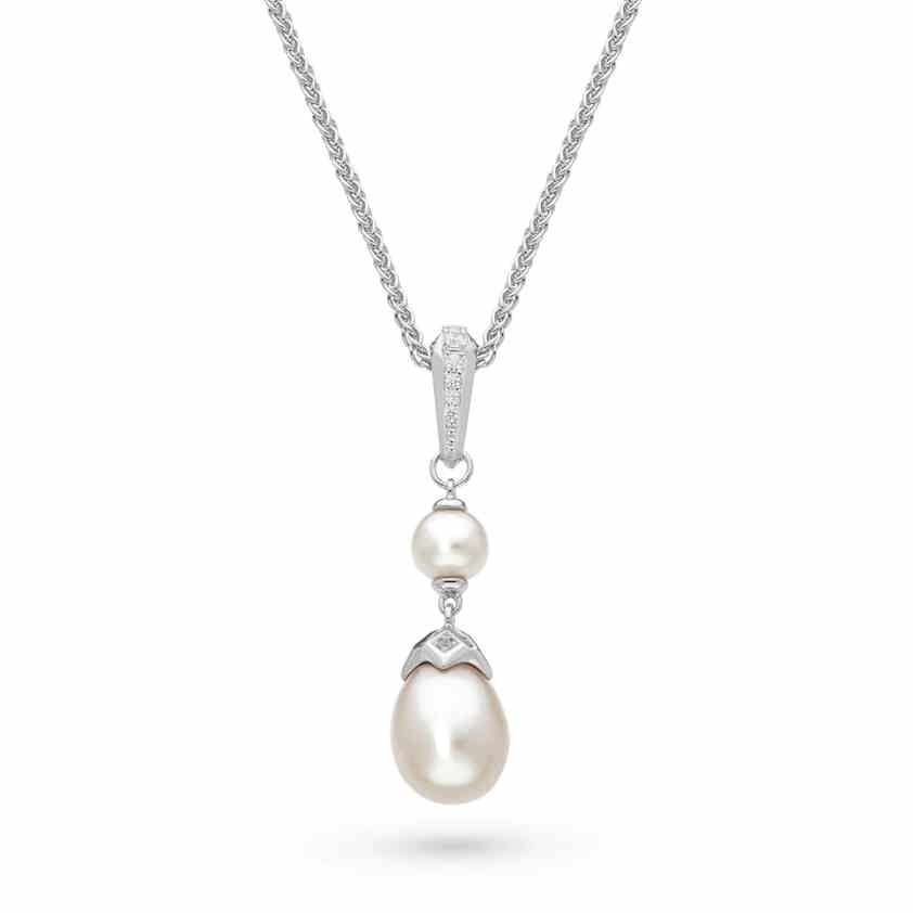 Astoria Glitz Twin Pearl Necklace