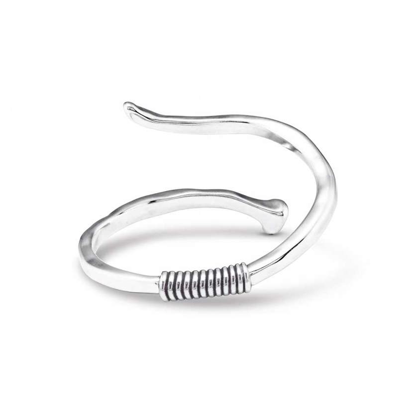 Silver Plated B12 Bangle