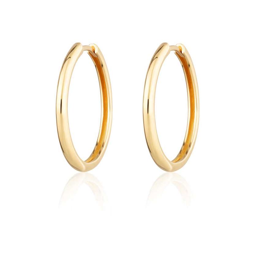 Gold Plated Perfect Hoop Earrings