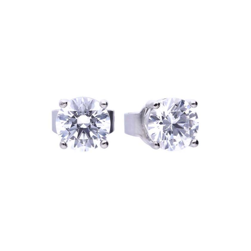 Sterling Silver 4 Claw Set 0.75ct Zirconia Studs