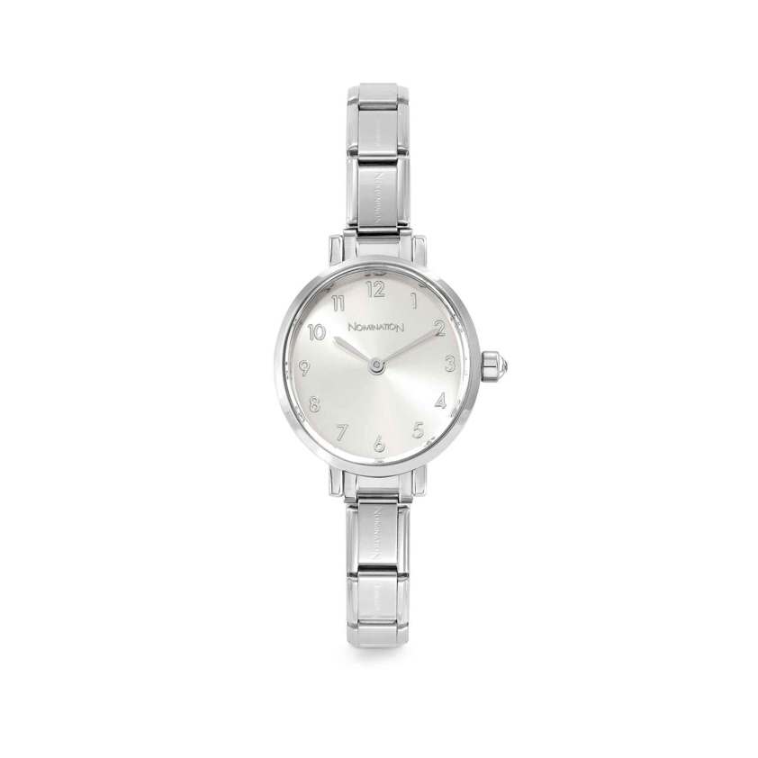 076038 17 Paris Oval Silver Watch