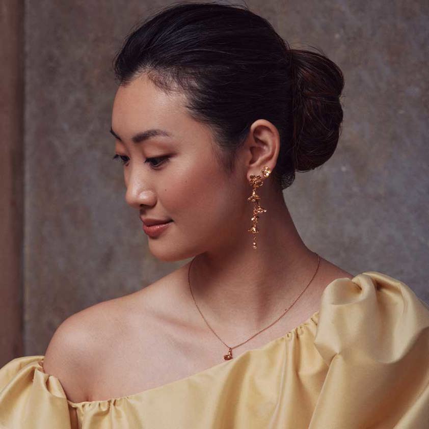 Yellow Gold Vermeil Cuckoo Flower Stud Earrings
