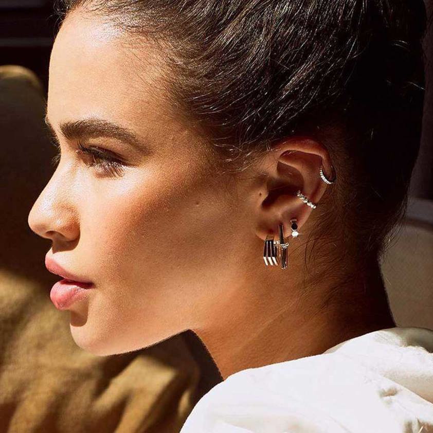 Sterling Silver Bethany Huggie Earrings