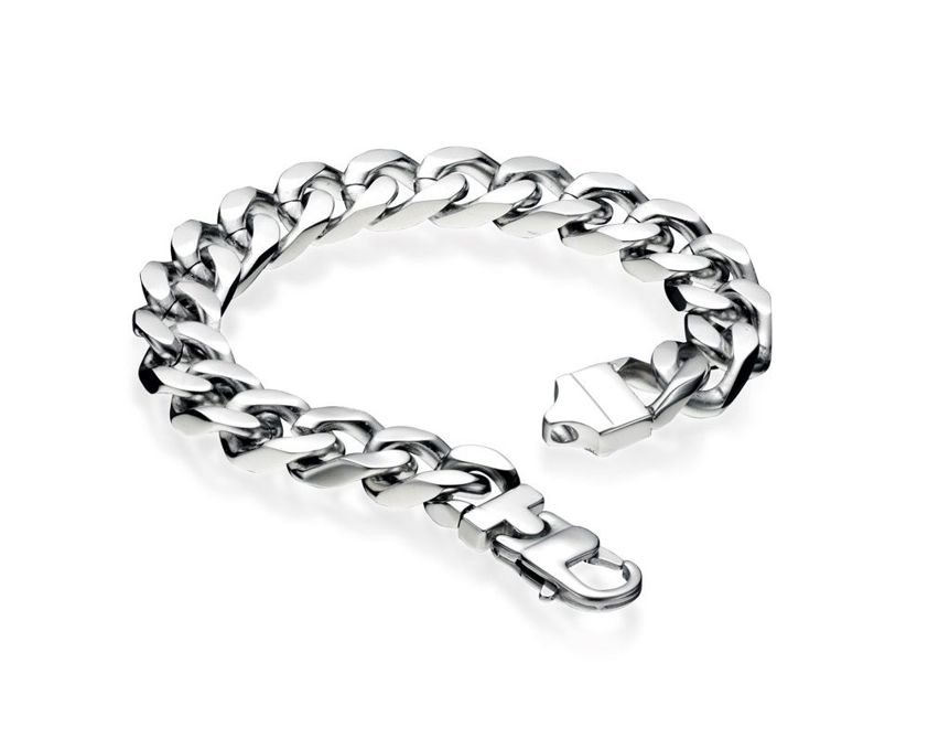 Stainless Steel 22cm Curb Bracelet