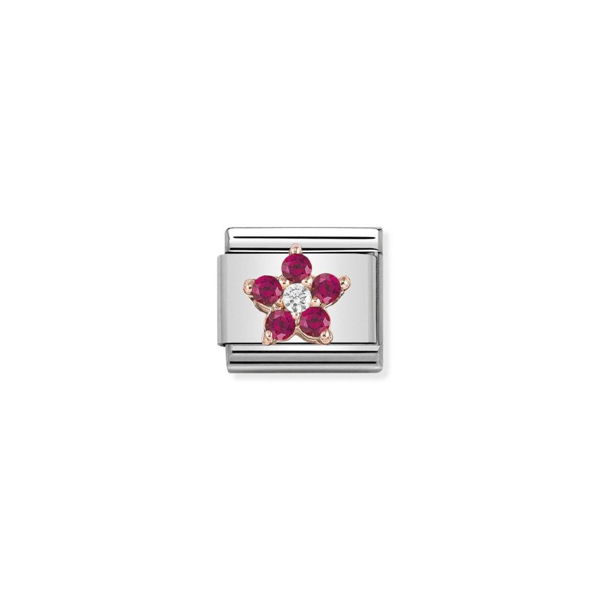 430317 01 Flower Red/White Cz