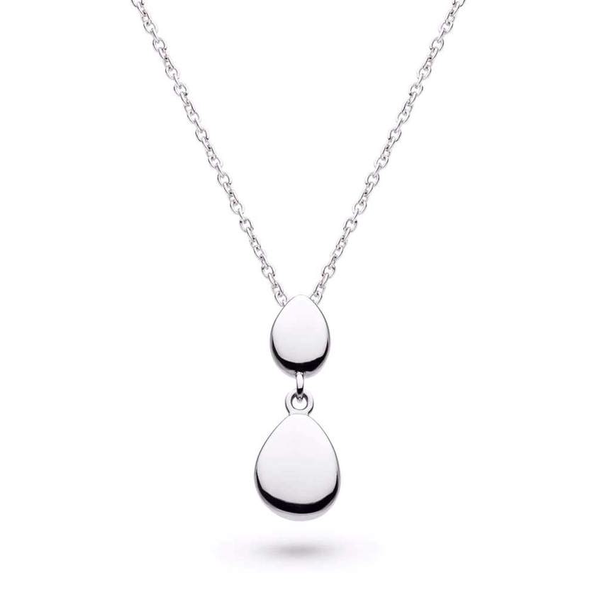 Coast Pebble Double Droplet 18" Necklace