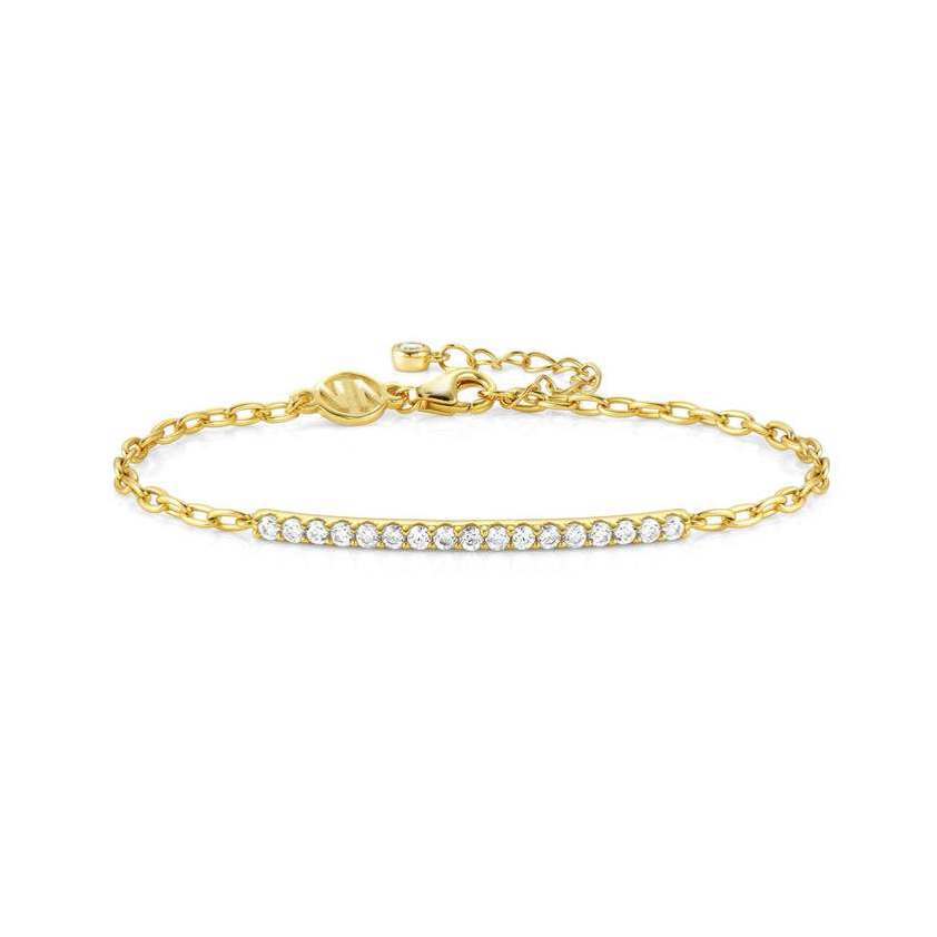 White                CZ 149703 Gold LOVELIGHT Bracelet