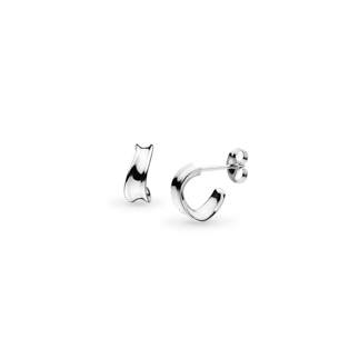 Serenity Semi Hoop Stud Earrings