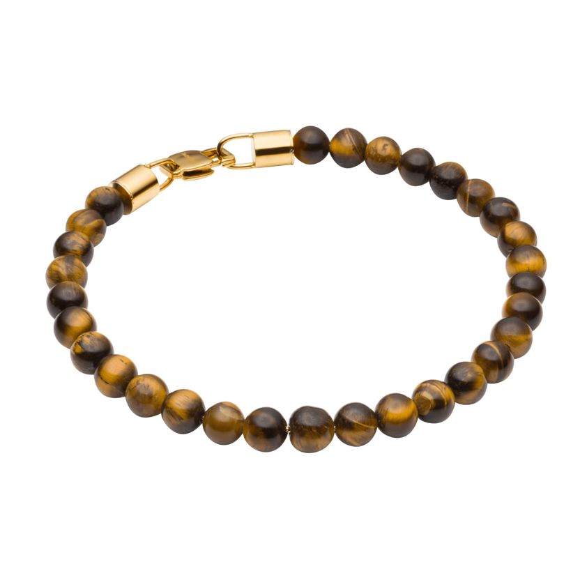 Brown Tigers Eye Healing Bead Bracelet 22cm