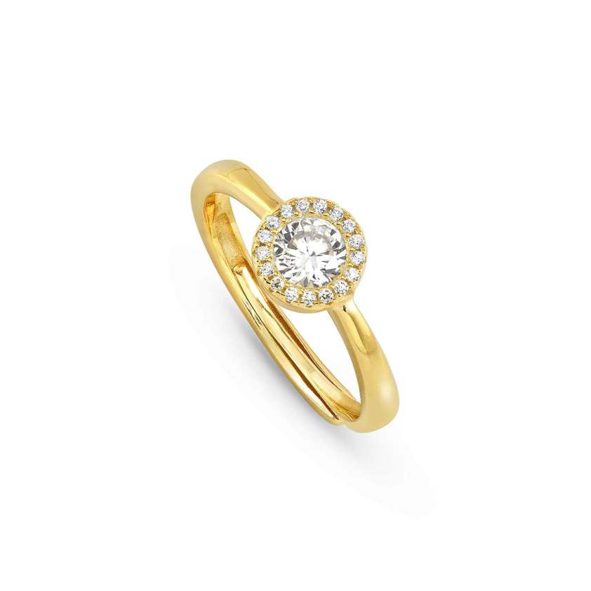 Yellow Gold Plated 241400 SEIDIVINA Ring