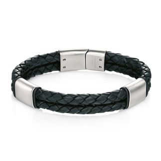 Black Leather Bracelet