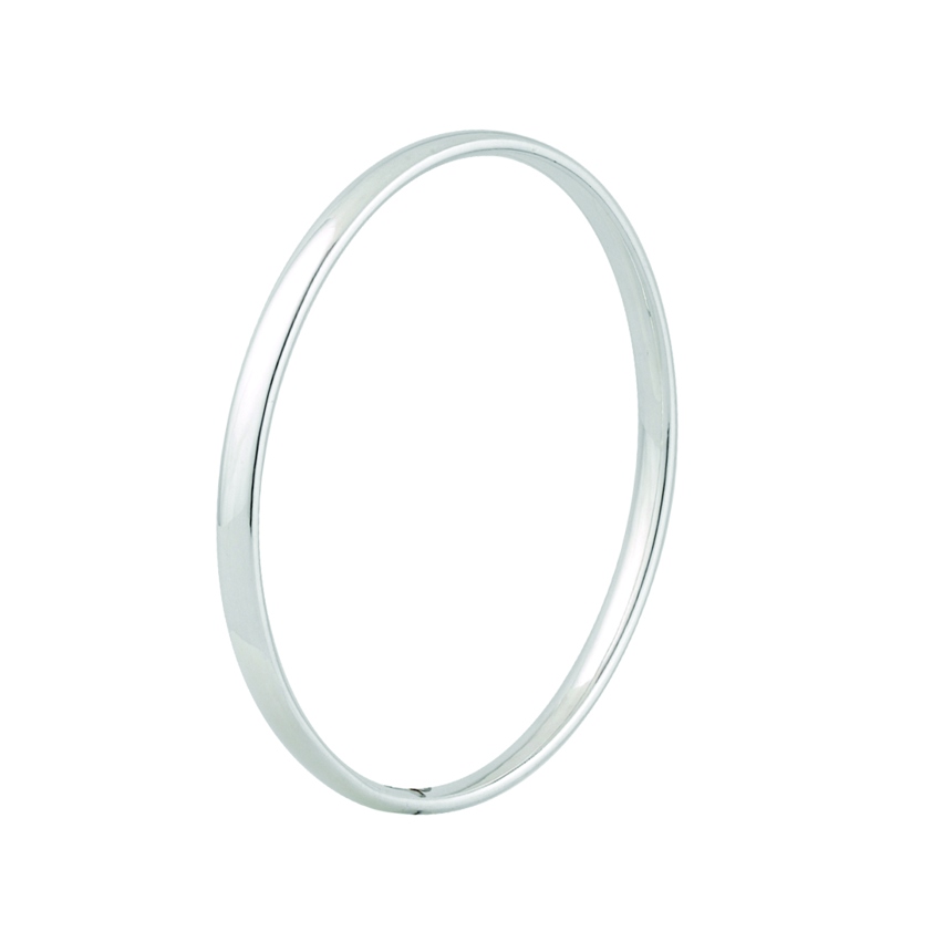 Silver 4.6mm Court Bangle