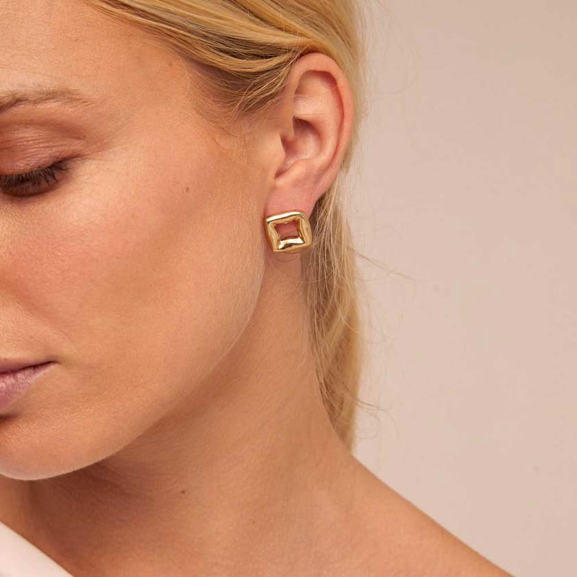 Gold Plated Femme Fatale Earrings