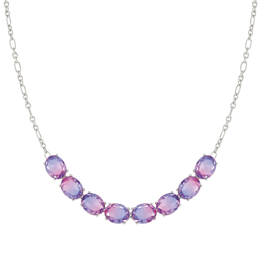 240811 28 SYMBIOSI Pink Purple Necklace