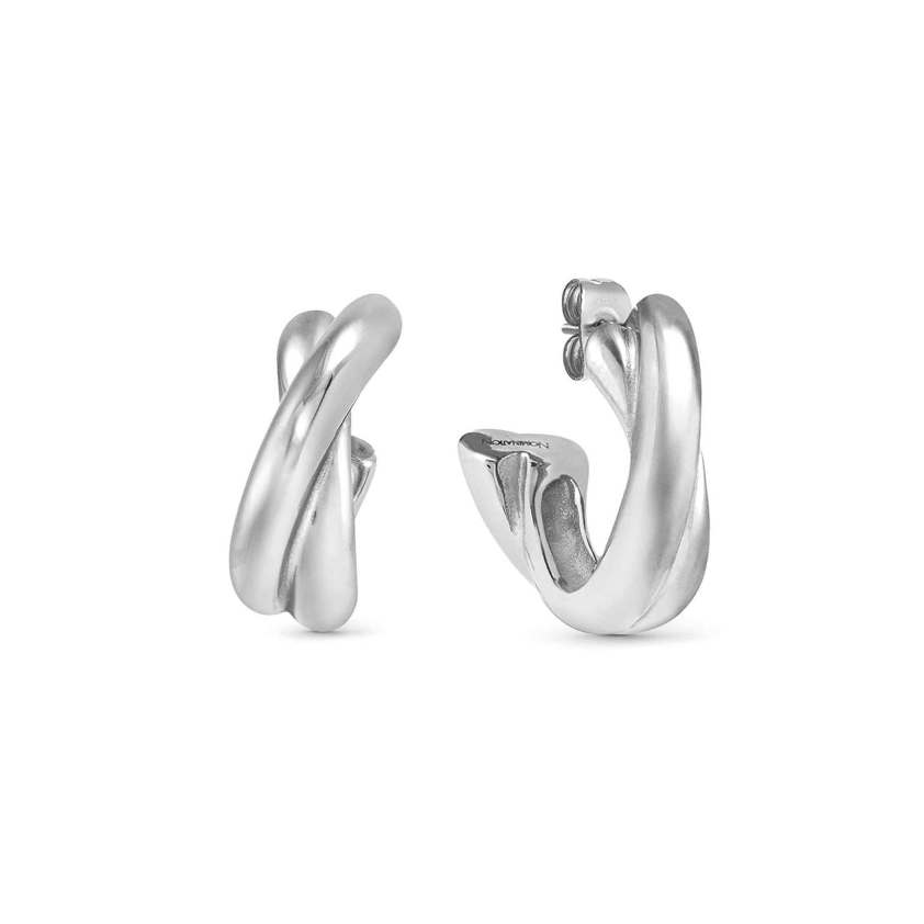Stainless Steel 134314 Eccletica Intersected Earrings