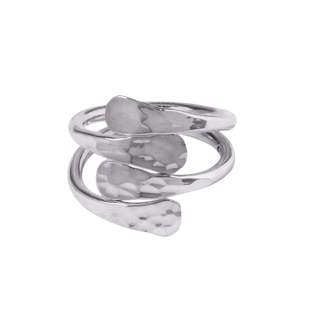 Hammered Overlaps Ring