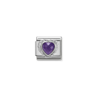 330603 01 Violet Cz Heart