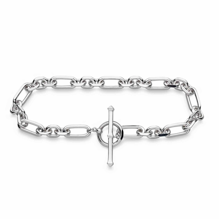 Revival Astoria Figaro Chain Link T-bar Bracelet