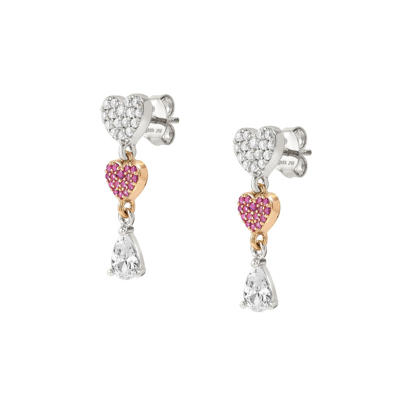 Rose Gold Plated 240705 Heart Earrings