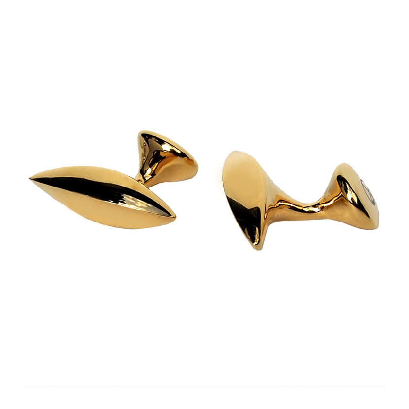 Gold Marquise Cufflinks