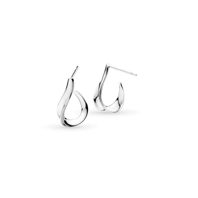 Serenity Grande Semi Hoop Stud Drop Earrings