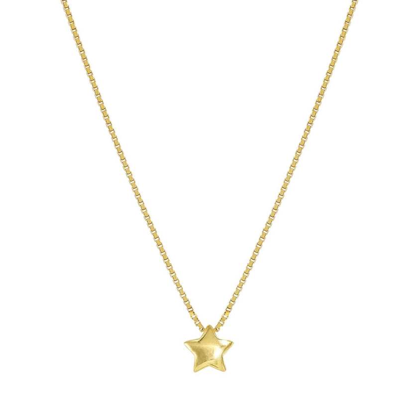 Yellow Gold Plated 241304 ARMONICA Star Necklace