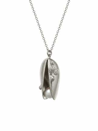 Sterling Silver Mussel & Pearl Necklace