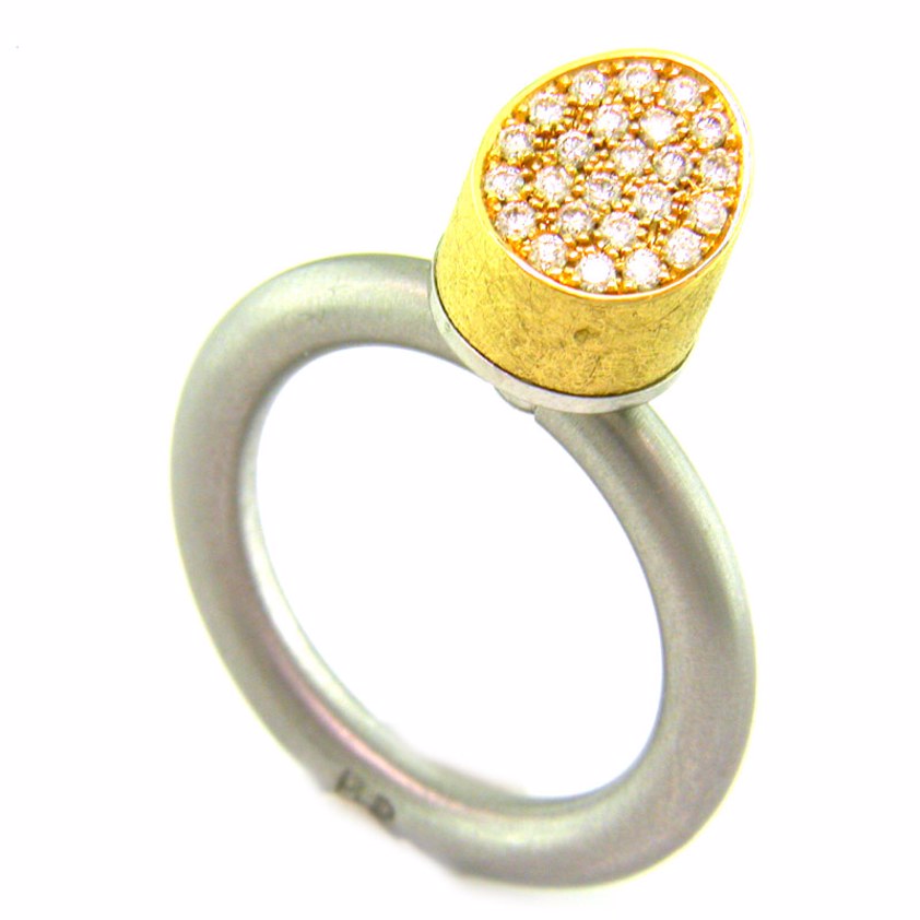 Zylinder Diamond Swivel Ring