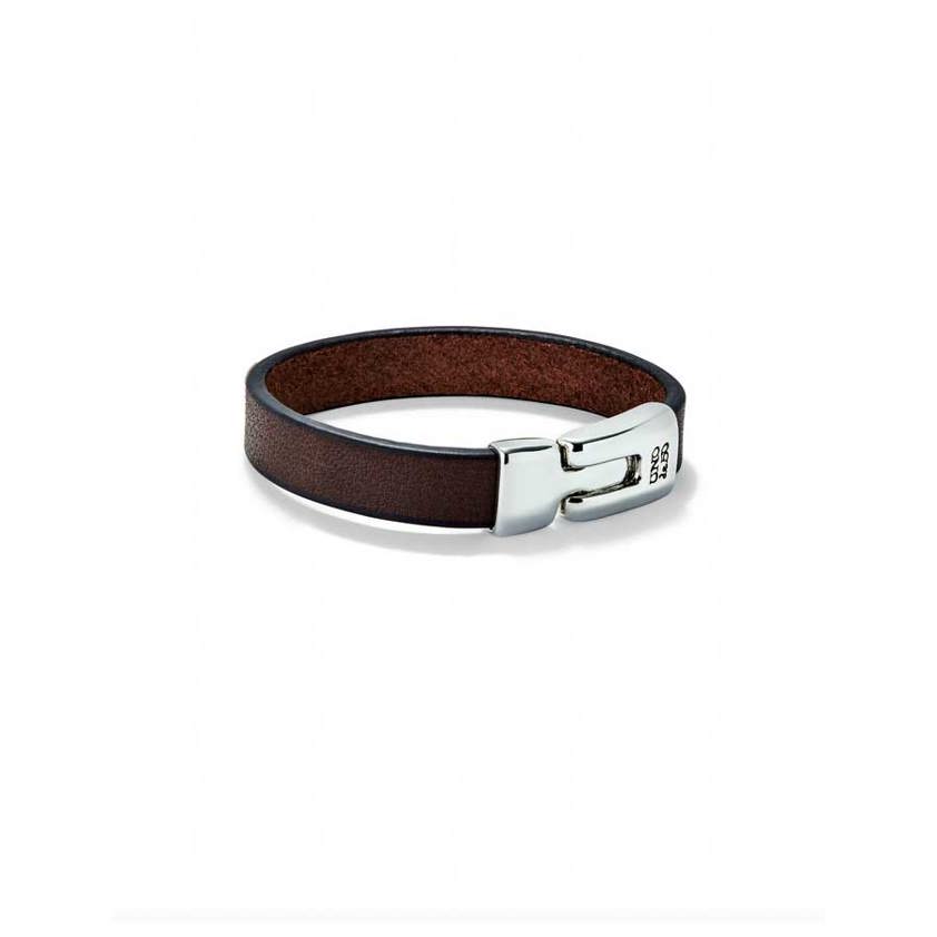 PUL2454 Brown Leather Bracelet