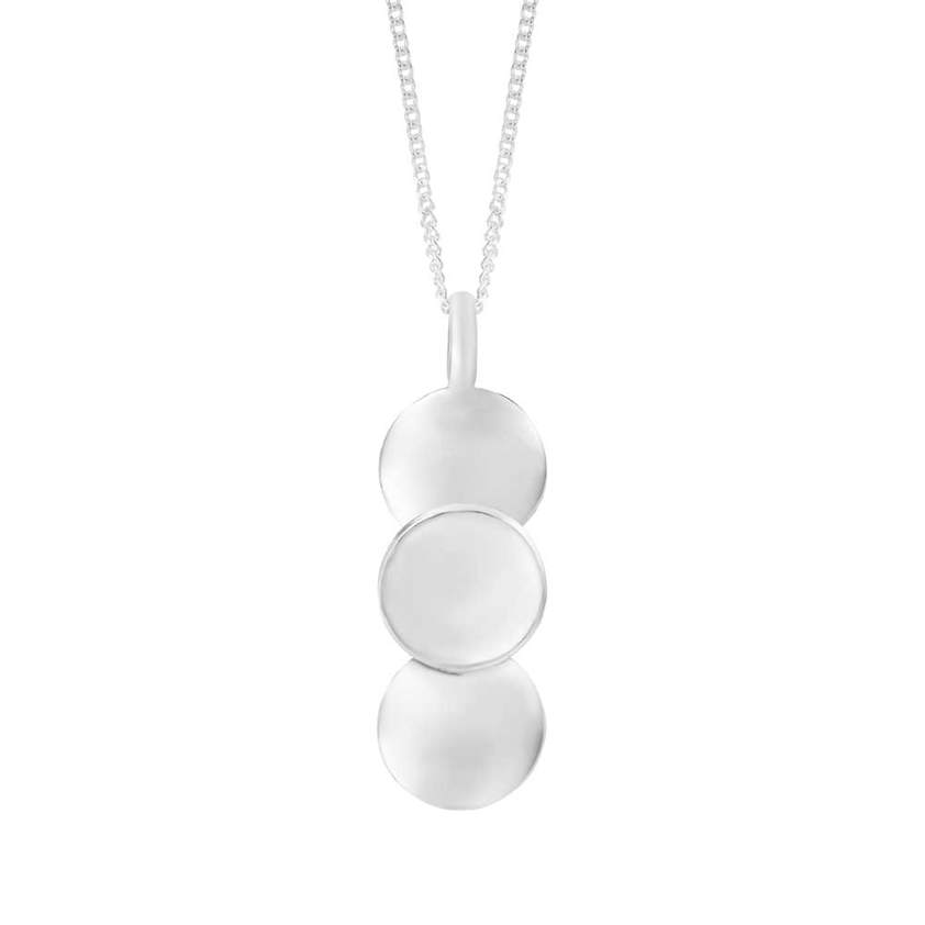 Hammered Circular Discs Necklace