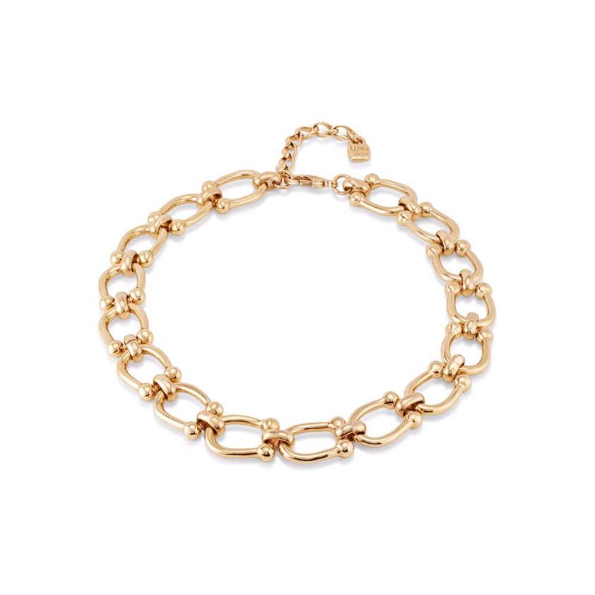 COL1898ORO Medium Size Link Necklace