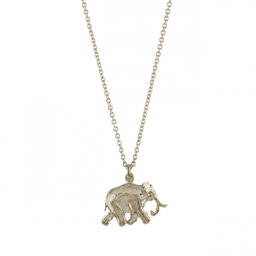 Sterling Silver Indian Elephant Necklace