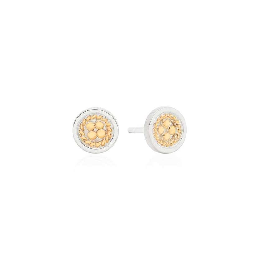 ER10298TWT Contrast Dotted Studs
