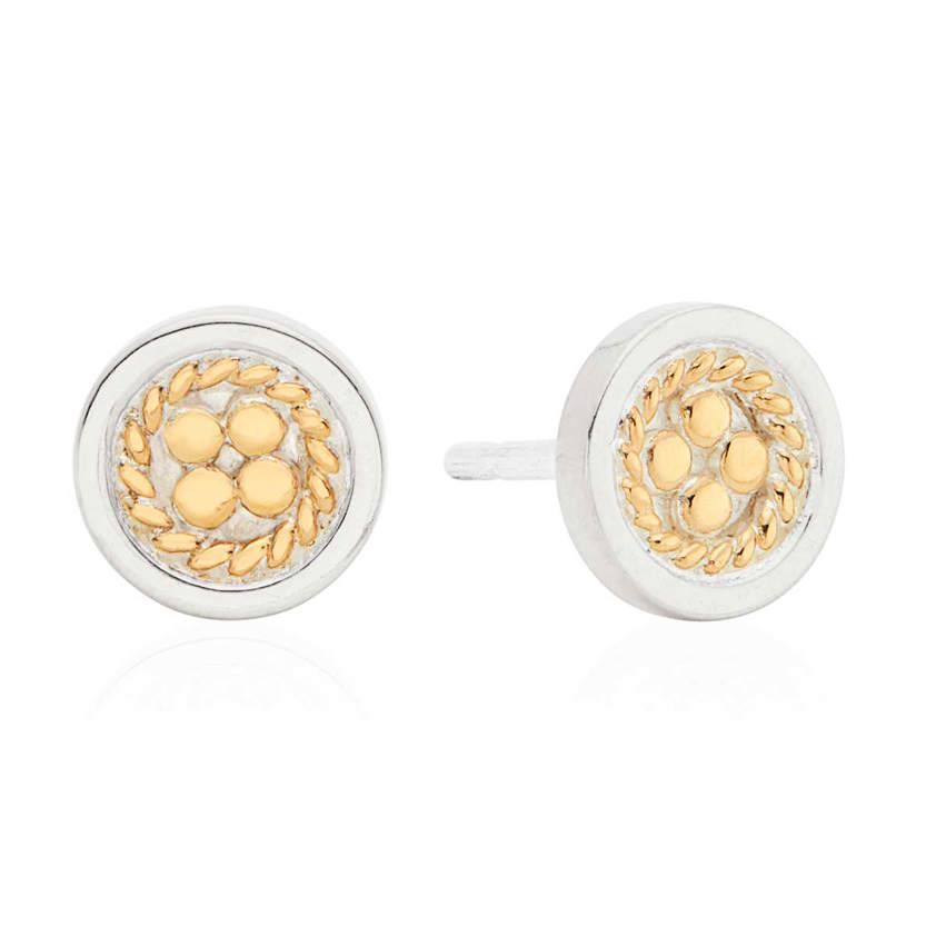 ER10298TWT Contrast Dotted Studs