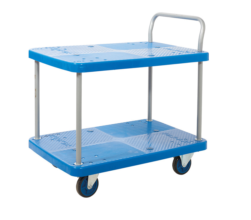 Proplaz Blue 2 Shelf Trolleys