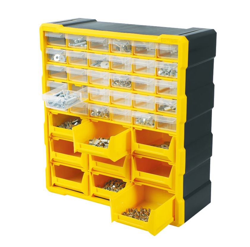 Component Organisers with 9 Bins & 30 Drawers