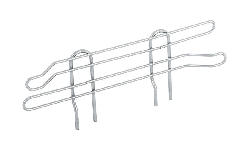 Chrome Wire Accessories - Shelf Ledges (115mm high)