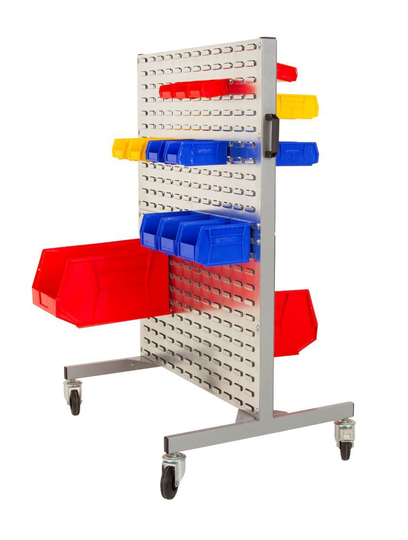 Louvre Double Sided Trolley with Bins (A)