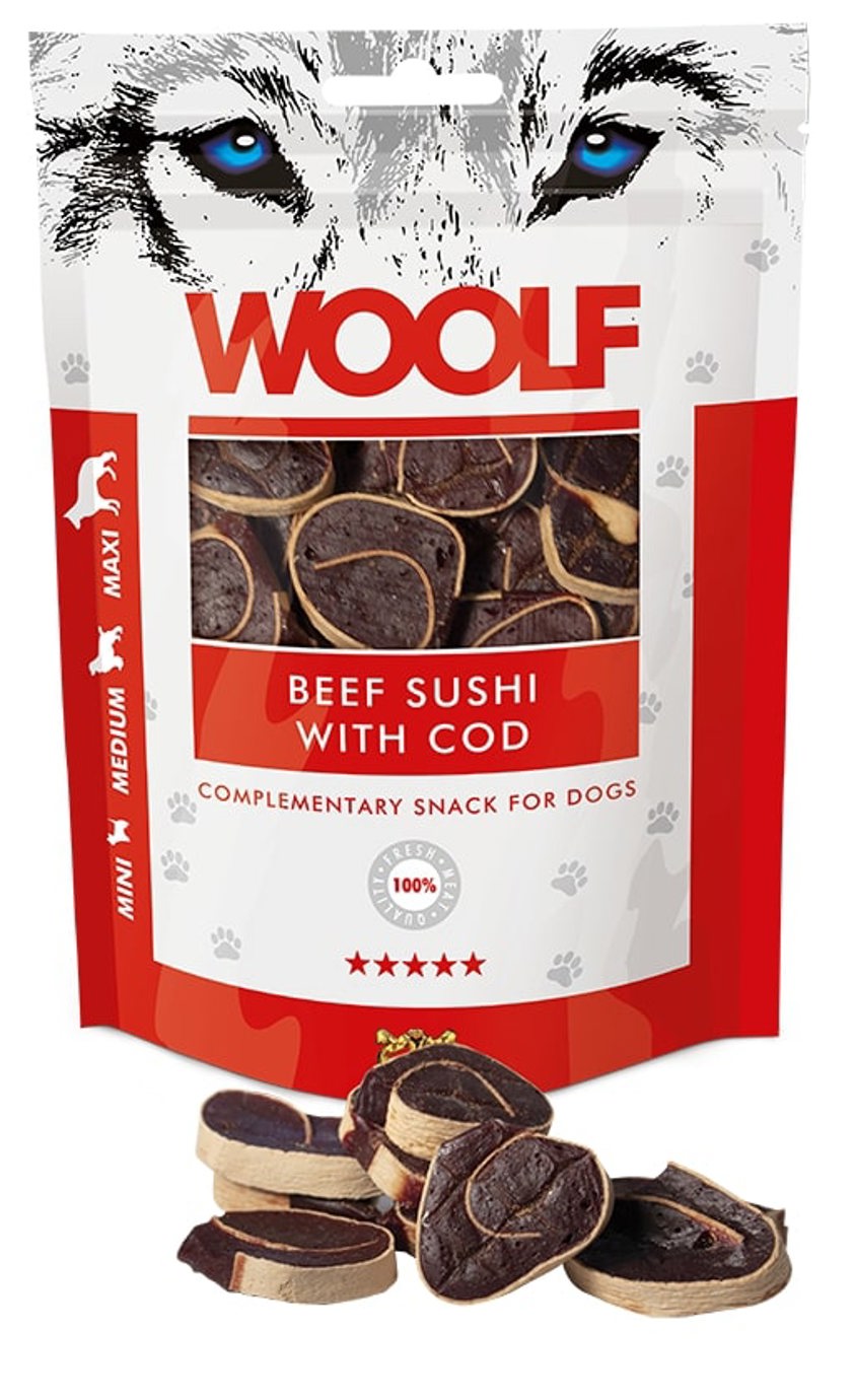 Woolf Beef & Cod Sushi