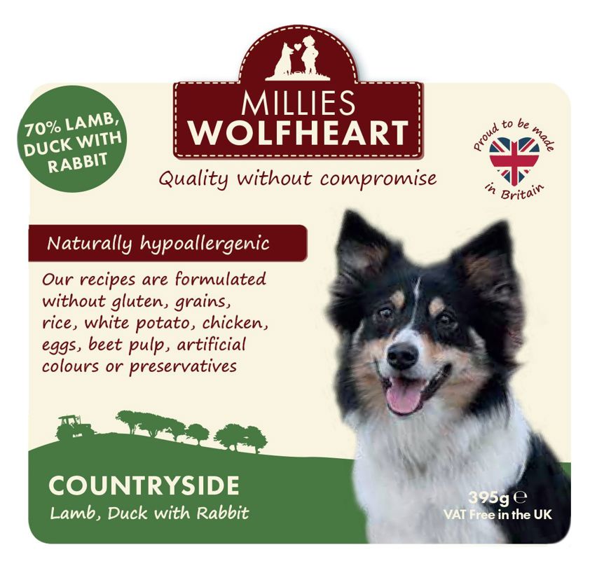 Countryside Millie's Wolfheart Wet Cans 395g