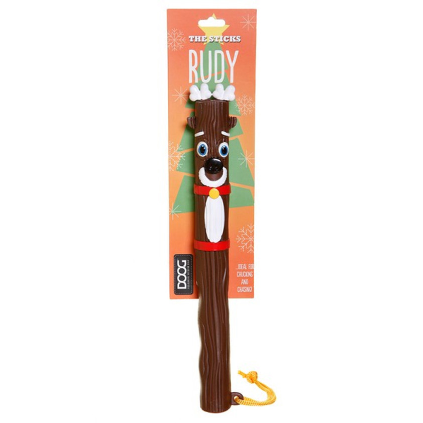 Rudy Reindeer Doog Christmas Stick