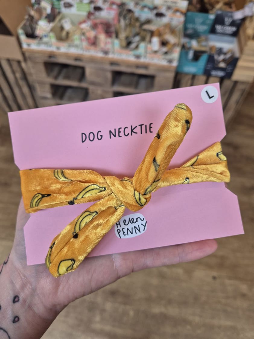 Banana Helen Penny Dog Neck Tie