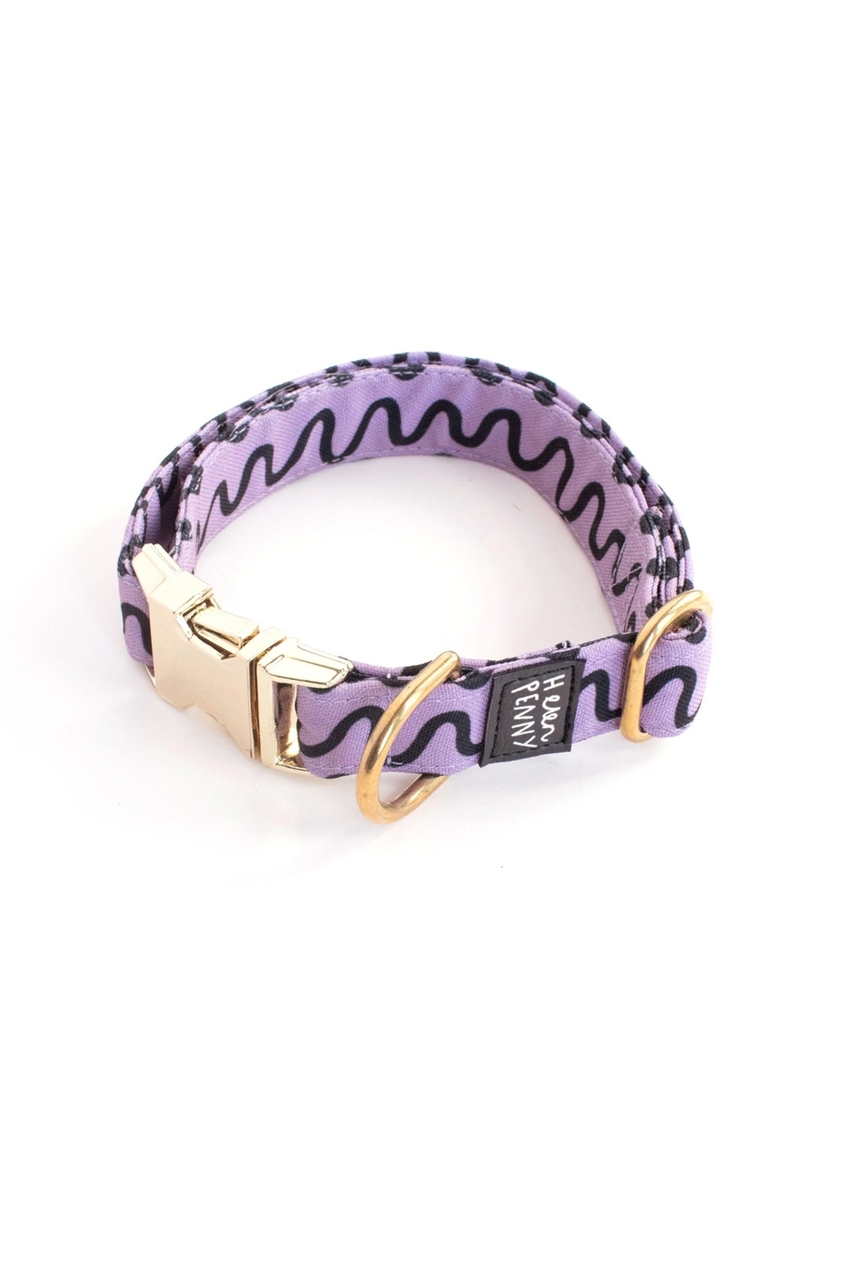 Lilac Squiggle Helen Penny Collar