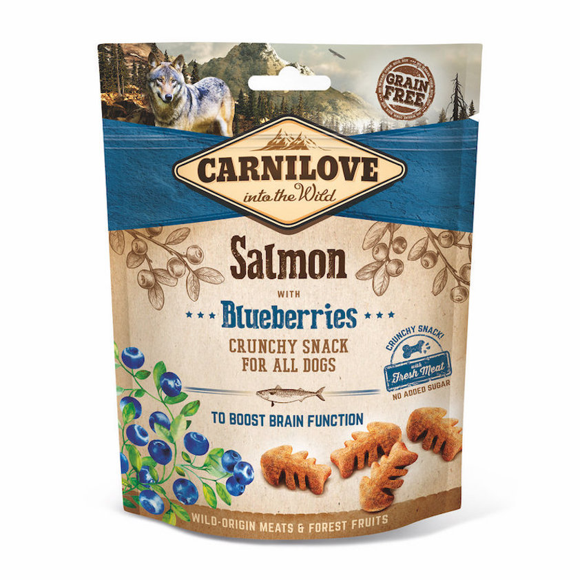 Salmon and Blueberry Carnilove Treat Pouch