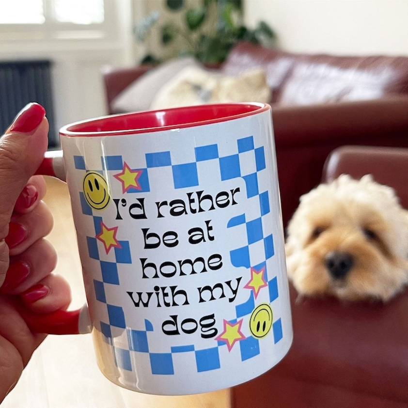 I'd Rather Be At Home With My Dog Mug