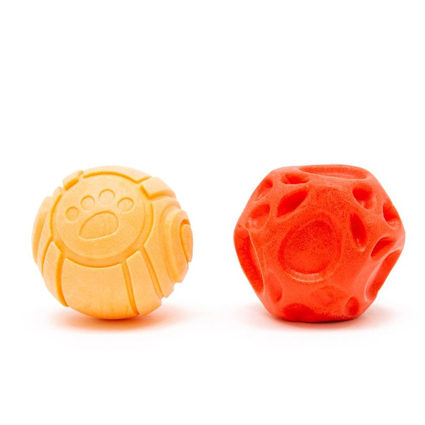 Red and Orange Great & Small Frubba Irregular Ball 2 Pack