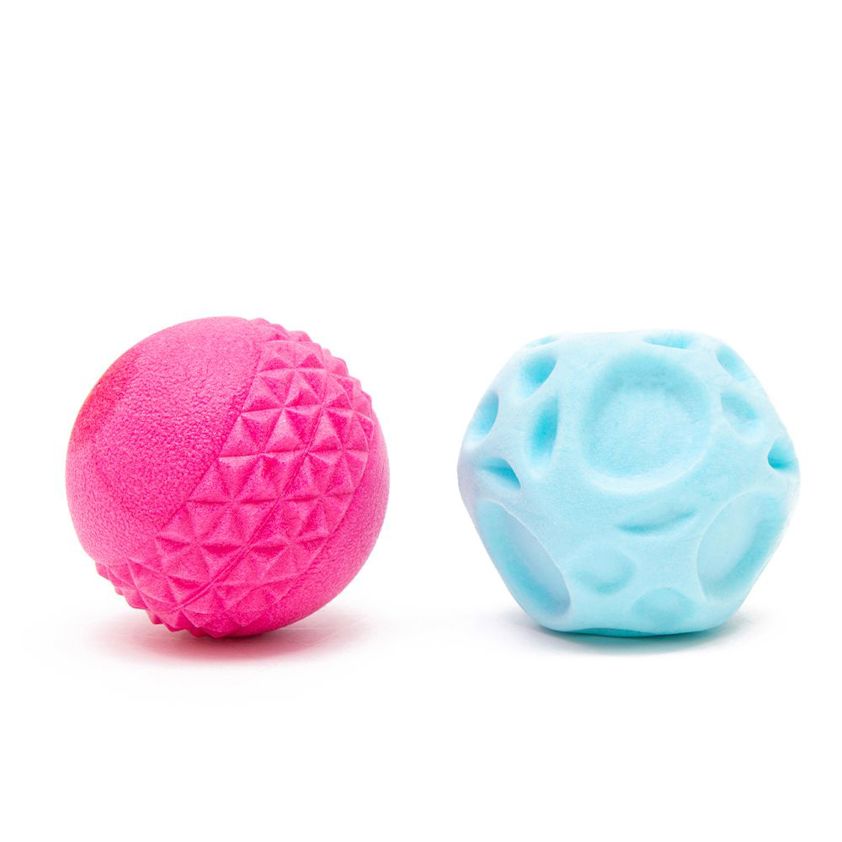 Blue and Pink Great & Small Frubba Irregular Ball 2 Pack