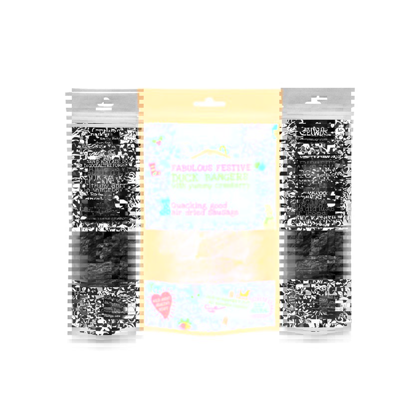 Duck and Cranberry Christmas Bangers