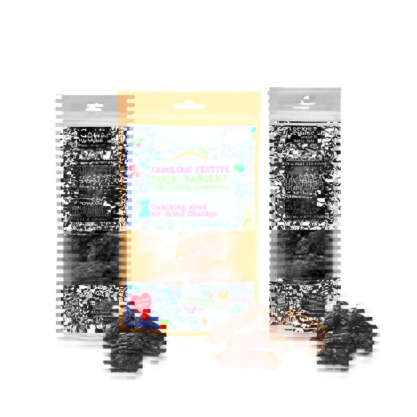 Duck and Cranberry Christmas Bangers