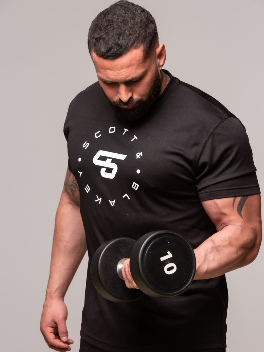 Black Scott & Blakey Basic Tee Large Logo